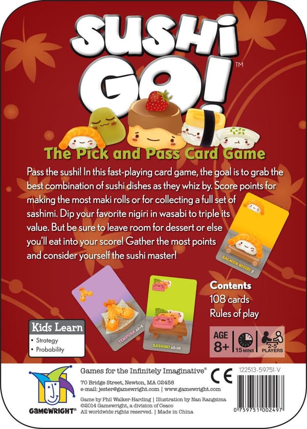 Go! - Kortspelet Pick And Pass Sushi Go! - Pi
