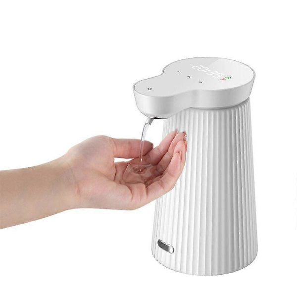 Automaattinen kosketusvapaa nestesaippua-annostelija USB Älykäs vaahtokone 500ML Suurikapasiteettinen älykäs nestesaippua-annostelija White Liquid style