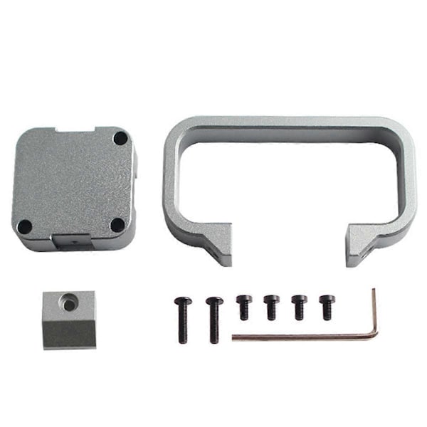 Til Bambu A1 Mini Helt Metal Håndtag CNC AL6061 Materialesæt Let at Holde til A1 MINI 3D Printerdele Silver