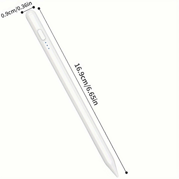 Kosketusnäytön kynä, 15 minuutin pikalatauksella oleva kynä Samsungille/tabletille/puhelimelle, Android/iOS, erittäin tarkka magneettinen yleiskynä White