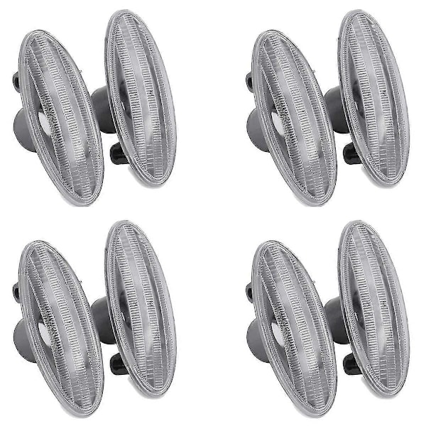 4X Sidomarkeringsljus Blinkerslampa för Bil för Square Juke Leaf Note Micra March Juke M