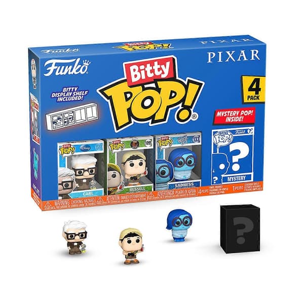 Carl 4 kpl Disney Pixar Bitty Pop! Vinyylihahmot Multicolor One Size