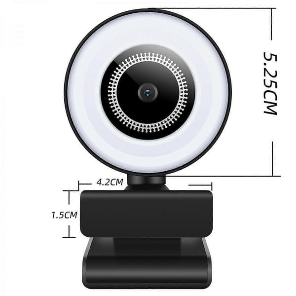 1080P Fyldlys Kamera Mini Bærbar Fyldlys USB Computer Kamera