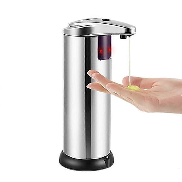 Flytende såpedispenser for rustfritt stål automatisk induksjonsåpedispenser smart sensor desinfeksjonsmiddel hjem kjøkken bad 250ML B single button
