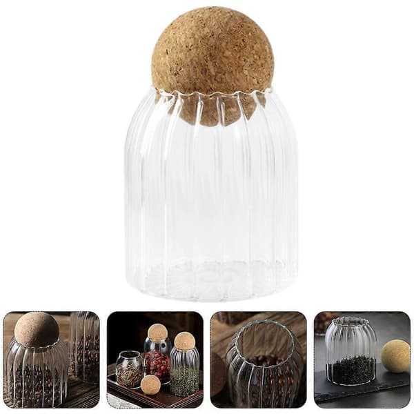 Slikbeholder til madkorn til terrariumtank multicolor