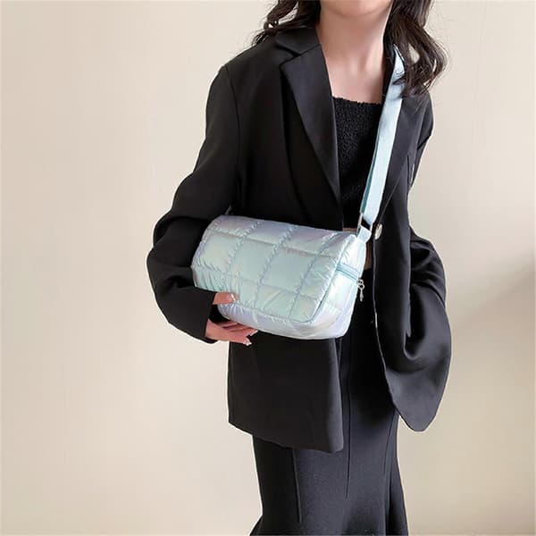 Moderigtig dameskuldertaske Crossbody tasker Satchel Komplementerer ethvert outfit lyseblå Green