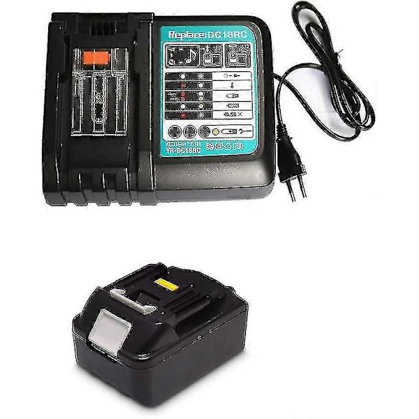 18v 4.0ah Ersättning med 3a Laddare För Makita Dmr Dmr112 Dmr115 Dmr107 Dmr108 Dmr114 Dmr100 Dmr106 Dmr102 Dmr104 Dmr101 Dmr103b Batteri