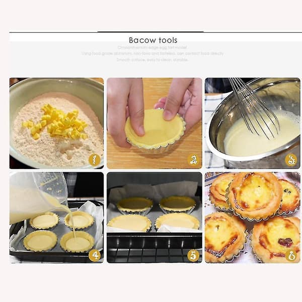 Kogegrejssæt 32 stk. Aluminium Cupcake Kage Cookie Foret Form Form Blik Bageværktøj Hot