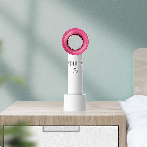 Vihreä käsituuletin, terätön tuuletin Neljännen sukupolven kannettava USB-ladattava mini-käsituuletin jäähdytystuuletin