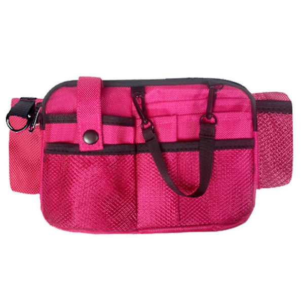 Sjuksköterska Midjeväska Multipla Fack Medicinsk Utrustning Ficka Bältesväska Sjuksköterskeorganisatör Fodral Verktyg Midjeväska för Kvinnor rose red