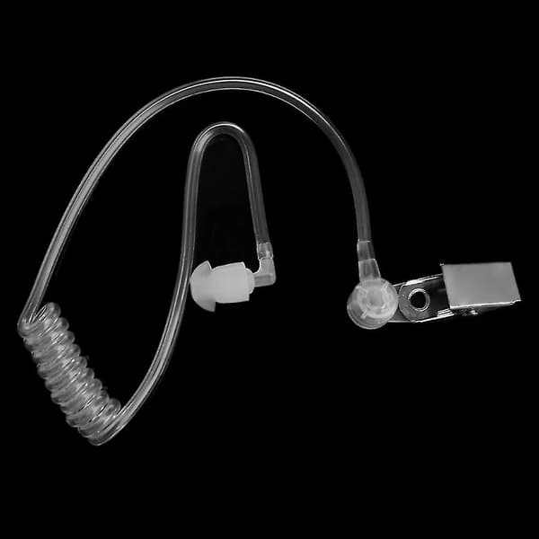 Erstatning for headset, transparent akustisk spiraltube, walkie-talkie tilbehør