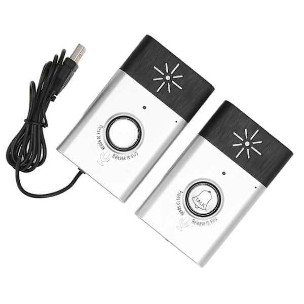 Trådlös dörrklocka 467MHz Långdistansöverföring 2-vägs intercom dörrklocka för hemsäkerhet