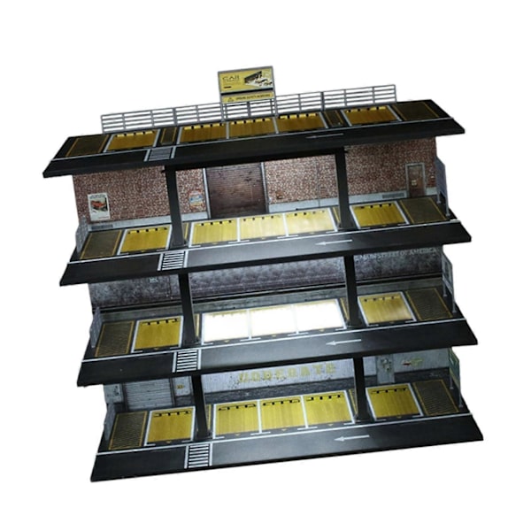 1:64 Diecast Bil Display Case Showcase med Ljus för Födelsedagspresent Leksaksbilar American
