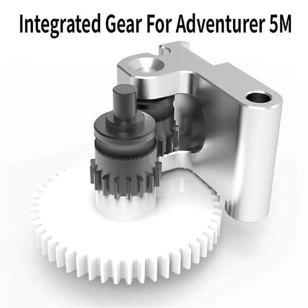 Til Adventurer 5M AD5M CNC Nanocoated Ekstruderingsgear Kit 3D Printer Dele til AD5M 3D Printer WhiteSilverBlack