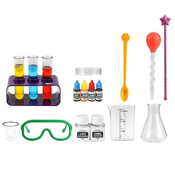 1 Set Barn Vetenskapsman Laboratorium Experiment Kemi Kit Stem Pedagogiska Leksaker As Shown