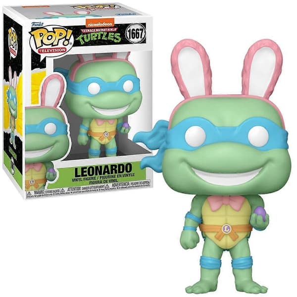 Leonardo med påskägg TMNT Pop! TV Vinylfigur Multicolor One Size
