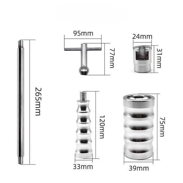 Generisk bilbulkopptrekker bilkarosseri bulkfjerning SUV bulkfjerningsverktøy Silver 45.5cm Length