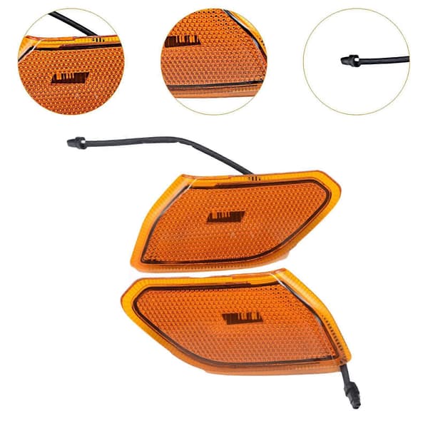 2 stk. front sidemarkeringslys tilbehør 68302119Ab for Wrangler Orange Pack 13x11x6 cm