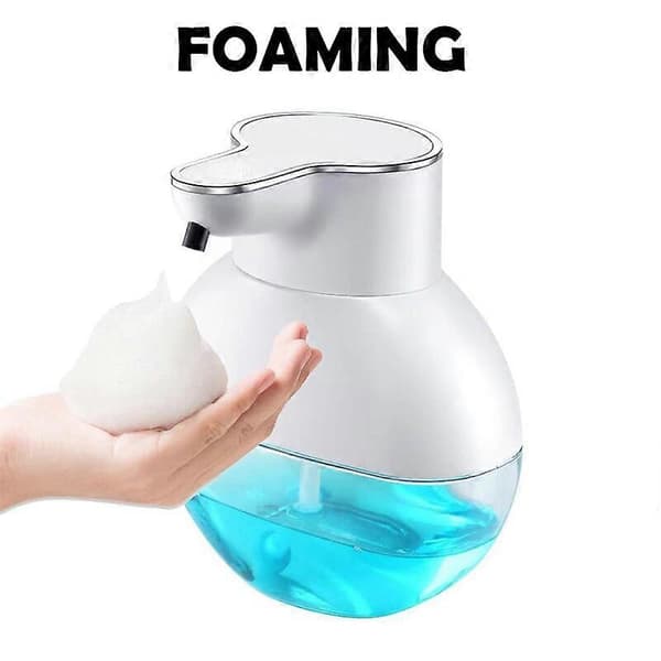 Automatisk sæbedispenser med skum, håndspritpumpe, USB-opladning, flydende sæbedispenser til børnebadeværelse til el-vask White 1