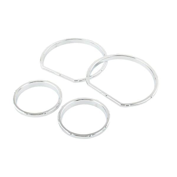 4st Instrumentbräda Mätartavla Ram Set för Street Glide 2014-2013 Silver