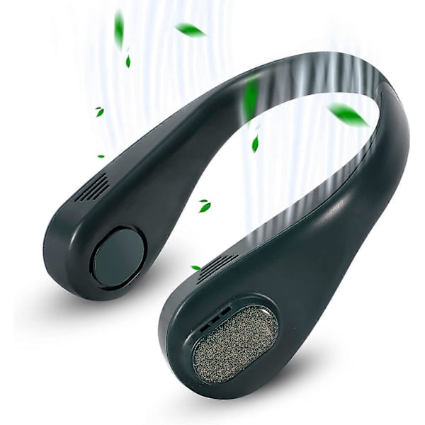 Halsfläkt Bärbara bladlösa fläktar, handsfree personlig fläkt, batteridriven uppladdningsbar
