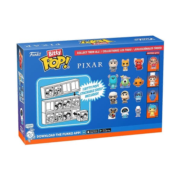 Carl 4 kpl Disney Pixar Bitty Pop! Vinyylihahmot Multicolor One Size
