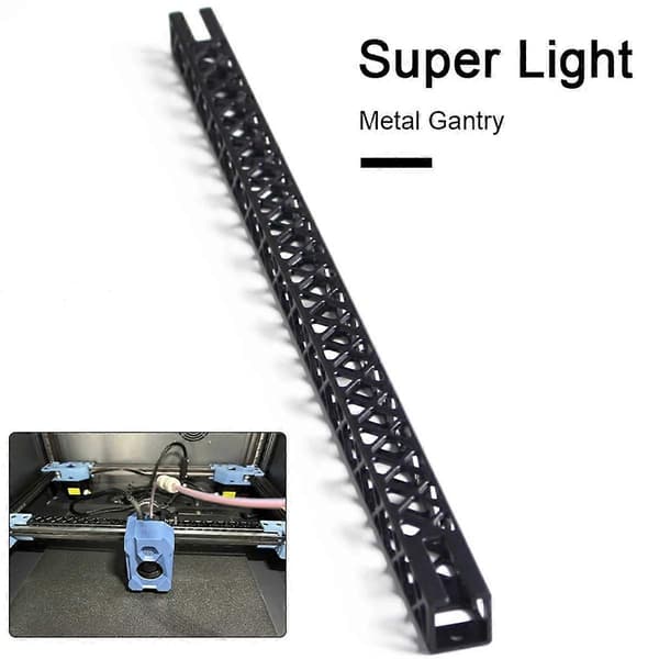 CNC Hul Gantry Letvægts X-akse 3D Printer Tilbehør Kompatibelt med SV08 3D Printer Black