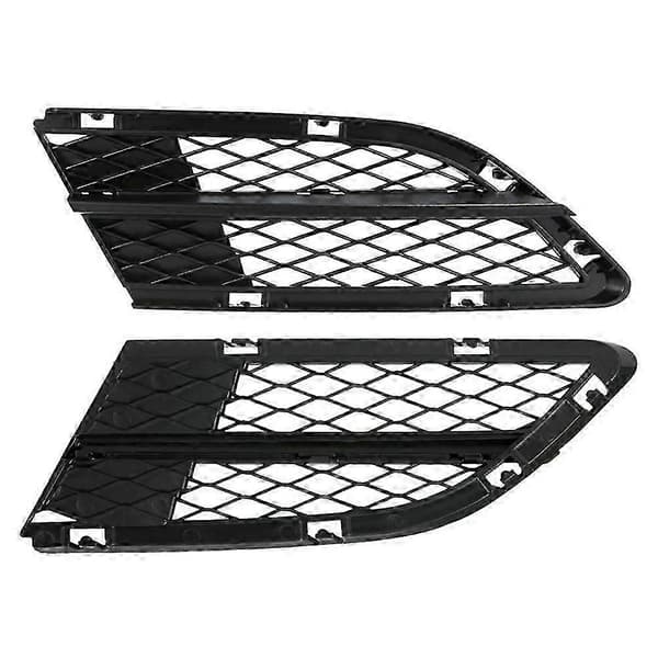 2 stk. Nedre tåkelysgrill foran, passer til - 335I 328I E90 E91 2008-2012 511171989 Black