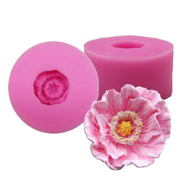 Kageforme Den Nye Yumei Styling Aromatiske Gipsform Pæon Blomst Form Kagedekorationsform 1 stk