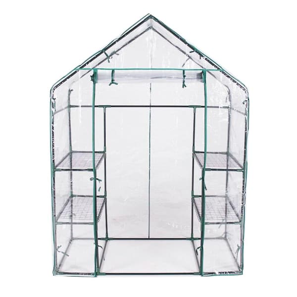 Växthus Plast Hopfällbart Transparent Skydd Blomma Bonsai Växt Skyddande Odlingstält Clear