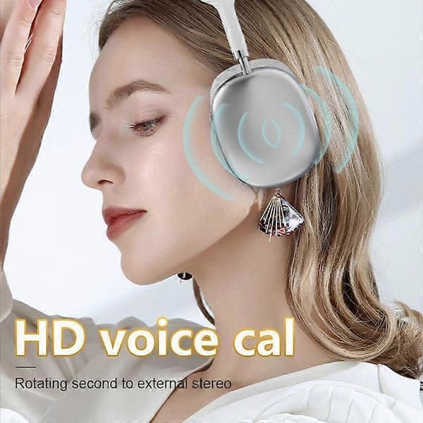 Bluetooth Hörlurar Vikbara Trådlösa Hörlurar Stereo Bas Hörlurar med Mikrofon HG
