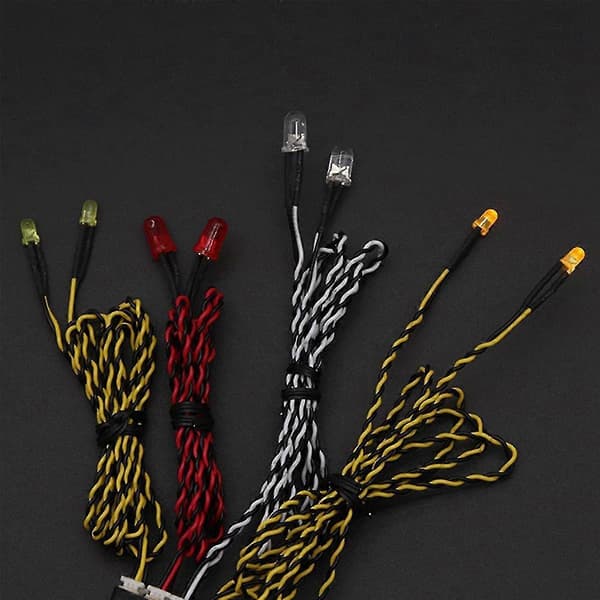 2X 8 LED Lys System Front & Bak Lampegruppe Blinklys for RC Crawler Bil TRX4 Axial SCX10 D12 MN