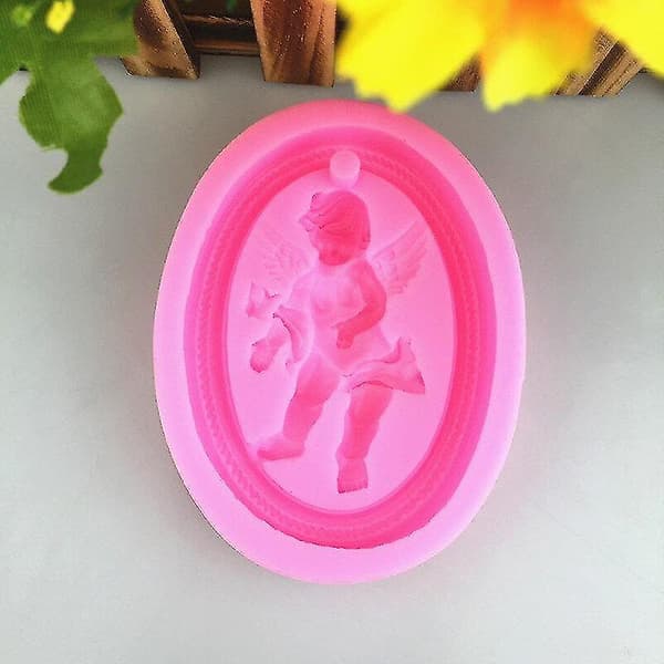 Kakformar Nya Söta Pojke Ängel Form Aromaterapi Gipsform 2st