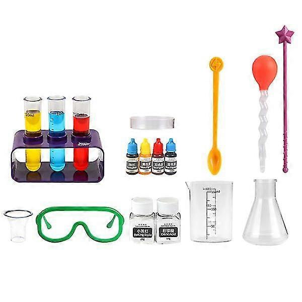 1 Set Barn Vetenskapsman Laboratorium Experiment Kemi Kit Stem Pedagogiska Leksaker As Shown
