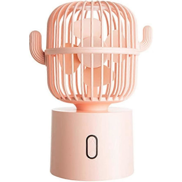 Pöytäkone USB USB -tuuletin Mini pöytätuuletin 2400mah Kannettava USB Ladattava Cactus Cactus Ladattava Cactus