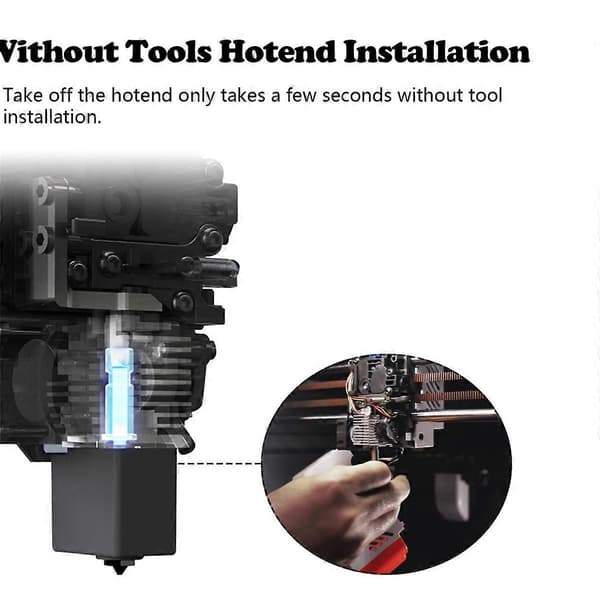 0,4 mm Hærdet Dyse Hotend til - S1 Combo Ekstrudersæt Hot End til - S1/ Pro As Shown