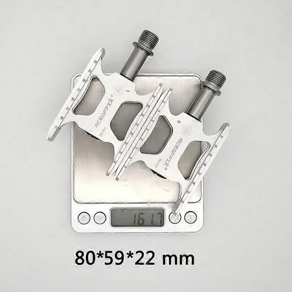 Ultralette CNC pedaler med fuld titanium aksel til Brompton foldecykel 161g et par black
