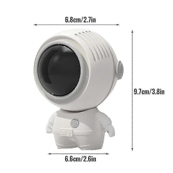 Usb Protable tuuletin ripustettava kaula Kädessä pidettävä Lazy Mini Leafless Spaceman tuuletin kaulanauhalla-mustalla