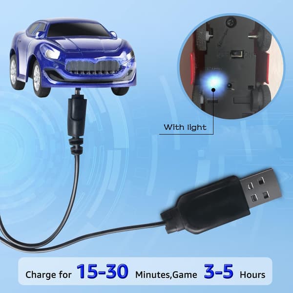 Discoun Mini Kauko-ohjattava Kelloleluauto, 2,4 GHz 50m Pitkä, ZQKLA