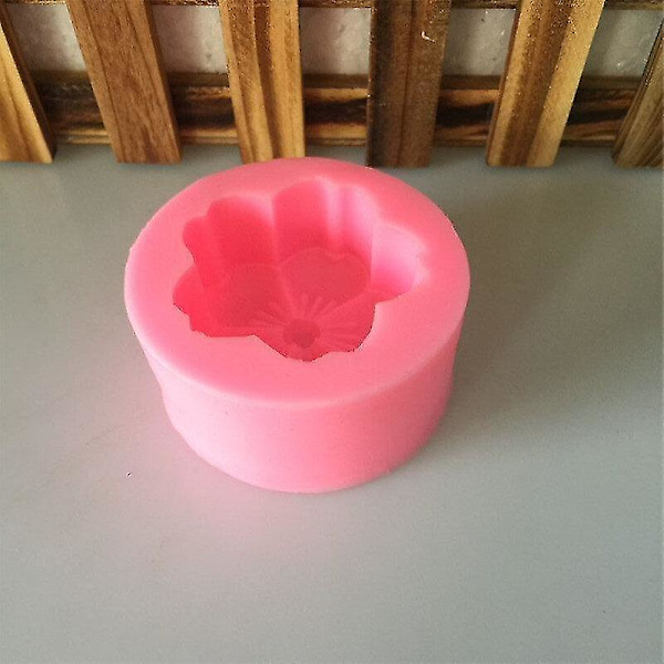 Kageforme Nye DIY Kirsebærblomst-formet Aromaterapi Gipsform 2 stk