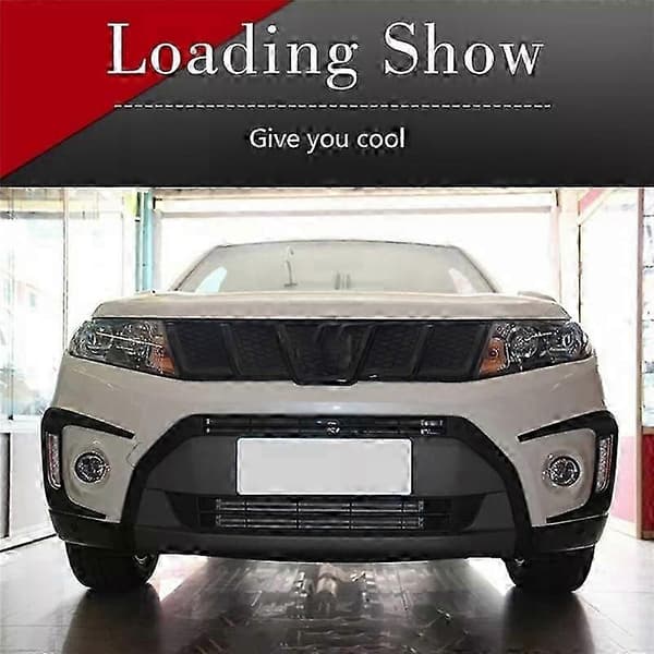 Bil Front Tåkelys Lampe Deksel Pyntelist Øyenbryn Deksel Trim for Vitara 2016-2020 Bright black