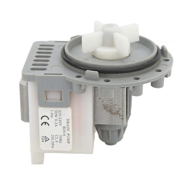 Tvättmaskin Avloppspump 30W 20L Per Minut Högeffektiv Tvättmaskinspump AC220?240V
