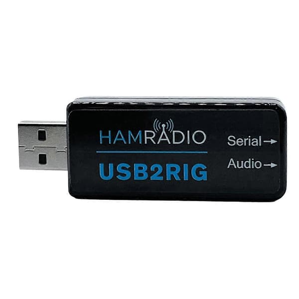 USB2RIG Radio USB Lydkort Konnektor til , ICOM Erhvervsradio Black