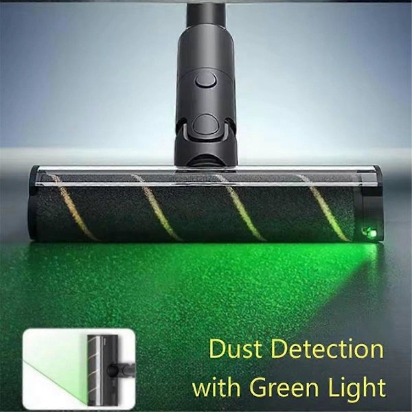 För T10 T20 T30 T20pro T30NEO V16 V12pro Rullborste med Grön LED Damm Mjuk Sammet Golvborste Huvud