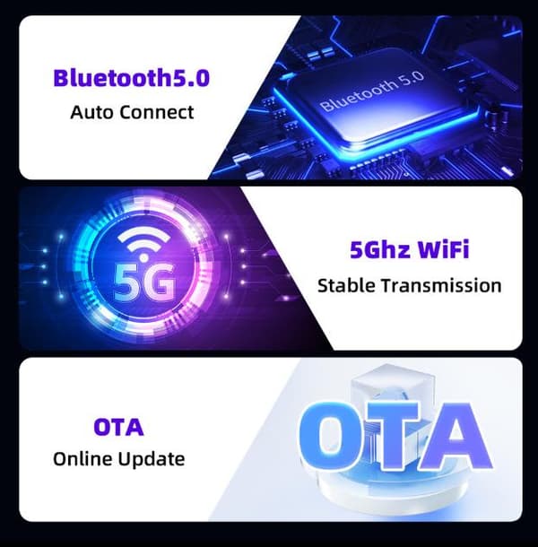 Mini langaton CarPlay & Android Auto -sovitin iPhonelle ja Androidille – Nauti vapaudesta ilman johtoja