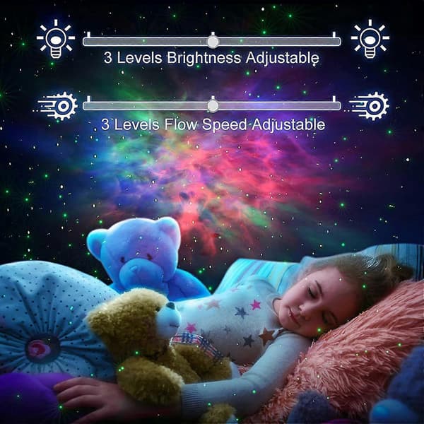 LED stjernehimmelprojektor Astronaut stjerneprojeksjonslampe full av stjerner atmosfære nattlys gray