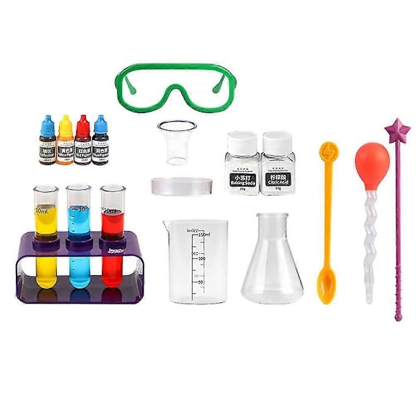 1 Set Barn Vetenskapsman Laboratorium Experiment Kemi Kit Stem Pedagogiska Leksaker As Shown