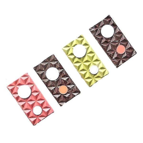 Bageplader til småkager Rombeformede slikforme Polycarbonat Chokoladeforme Konfekt Dessert Bageplade Konditorværktøj No13419