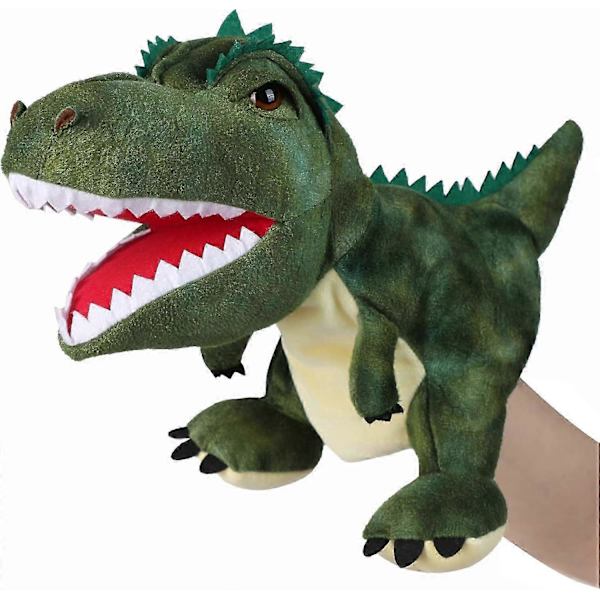 Handdockor Dinosauriedockor för barn, Dinosaurieleksaker för pojkar flickor, Plysch Dinosaurie Gosedjur Berättelseleksaker Presenter för 3-6 år gammal pojke (T-Rex) T-re