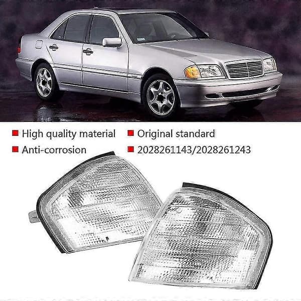 for C Class W202 1994-2000 Par Hjørnelys Blinklys Lamper 2028261143 2028261243